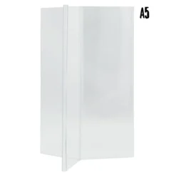 Porte-affiche en Y - 3 faces - acrylique transparent - Format A5 - Securit