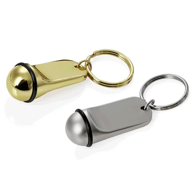 Porte-clés Chambre Hôtel en Zinc Doré L 25 mm H 50 mm Ø 25 mm - Lot de 10 - Was Germany