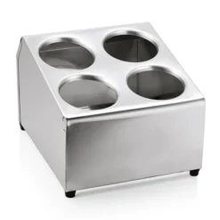 Porte Cylindre pour couverts en Acier au nickel-chrome L 255 mm l 300 mm H 210 mm - Was Germany