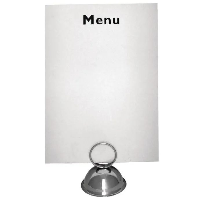 Porte-menu avec anneau 60 x 58 mm - Olympia