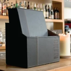 Porte-Menu Contemporain A4 avec Boîte de Rangement - Lot de 20 - Securit