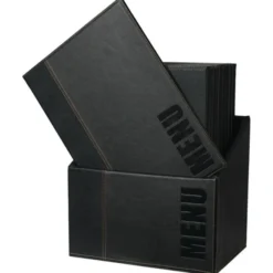 Porte-Menu Contemporain A4 avec Boîte de Rangement - Lot de 20 - Securit