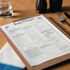 Porte-Menus Plaque en Contreplaqué - Format A4 - Olympia