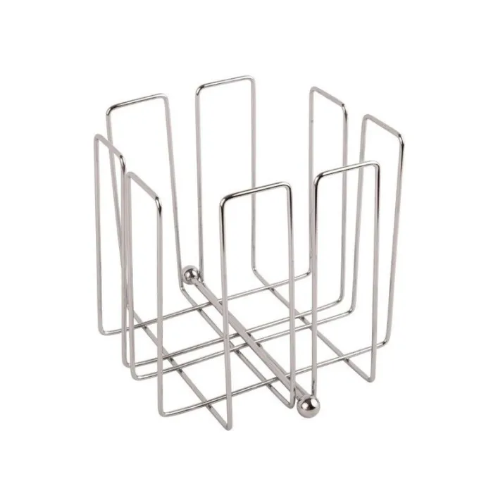 Porte-Serviettes Chromé de 150 Serviettes Carrées 33 cm - Olympia