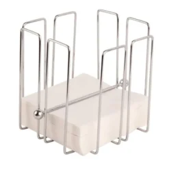 Porte-Serviettes Chromé de 150 Serviettes Carrées 33 cm - Olympia