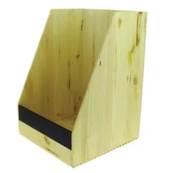 Porteuse à Pain En Bois Naturel Fronton Ardoise Lot de 2 - Prolinea