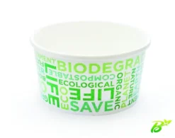 Pot de Glace en Carton Recyclable Texte Bio 265 ml - SDG Lot de 1350