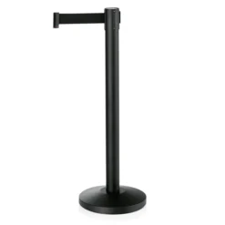 Poteau de barrage Noir L 2000 mm H 910 mm Ø 320 mm - Lot de 2 - Was Germany
