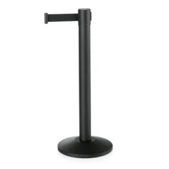 Poteau de Délimitation en Acier Inoxydable Noir L 4500 mm - Lot de 2 - Was Germany
