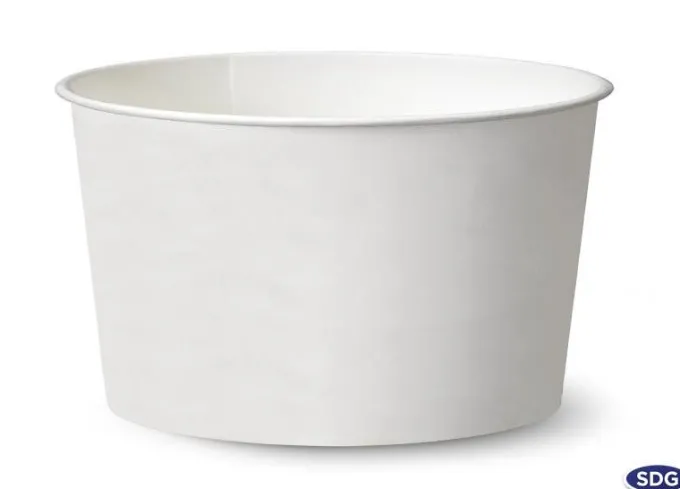 Pot à Glace en Carton Blanc 200 ml - SDG Lot de 1645