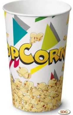 Pot Pop-Corn en Carton 1390 ml - SDG - Lot de 645