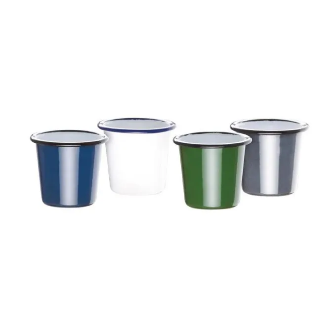 Pot à sauce 114 ml - blanc et bleu - Boite de 6 Olympia
