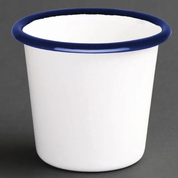 Pot à sauce 114 ml - blanc et bleu - Boite de 6 Olympia