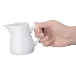 Pots à lait blancs Olympia 170 ml - Boite de 6