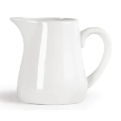 Pots à lait blancs Olympia 170 ml - Boite de 6