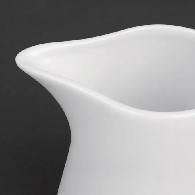 Pots à lait blancs Olympia 170 ml - Boite de 6