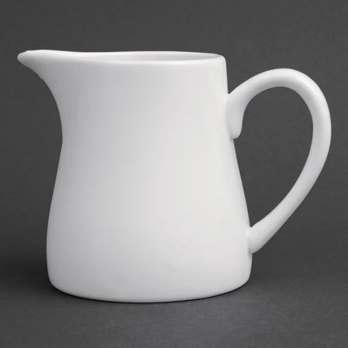 Pots à lait blancs Olympia 305 ml - Boite de 6 pièces