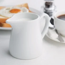 Pots à lait blancs Olympia 305 ml - Boite de 6 pièces