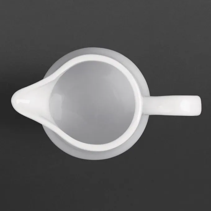 Pots à lait blancs Olympia 305 ml - Boite de 6 pièces