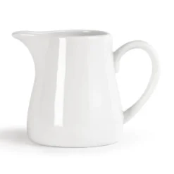 Pots à lait blancs Olympia 305 ml - Boite de 6 pièces