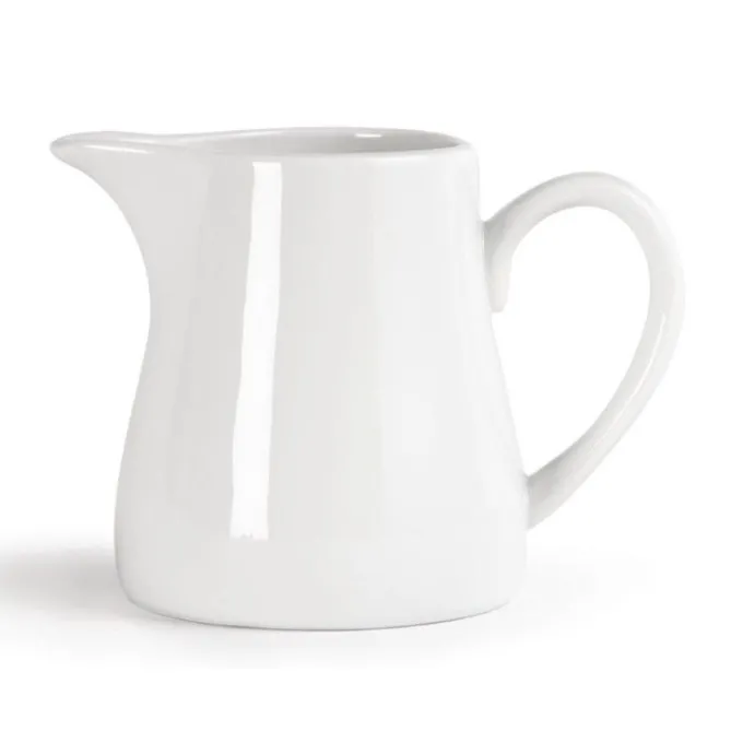 Pots à lait blancs Olympia 305 ml - Boite de 6 pièces