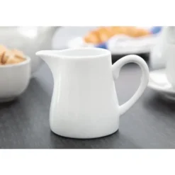 Pots à lait blancs Olympia 305 ml - Boite de 6 pièces