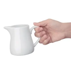 Pots à lait blancs Olympia 305 ml - Boite de 6 pièces