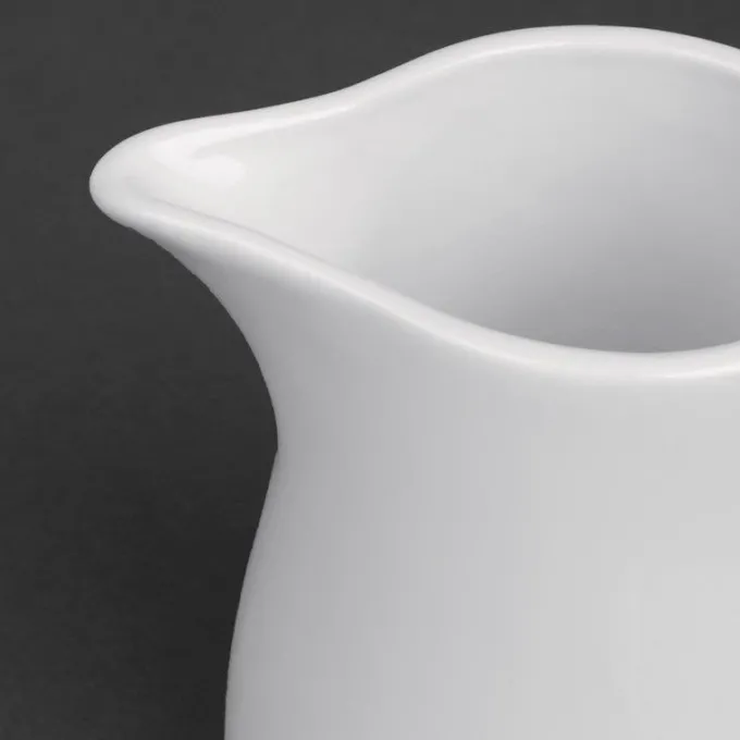 Pots à lait blancs Olympia 305 ml - Boite de 6 pièces
