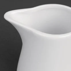 Pots à lait blancs Olympia 212 ml - Lot de 6