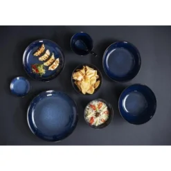 Pots à Sauce Luna Bleu Nuit 100 mm - Lot de 12 - Olympia