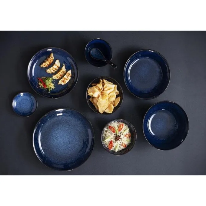 Pots à Sauce Luna Bleu Nuit 100 mm - Lot de 12 - Olympia