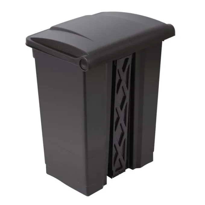 Poubelle de cuisine à pédale 65 litres Noire - Jantex