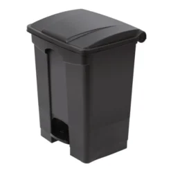 Poubelle de cuisine à pédale 65 litres Noire - Jantex