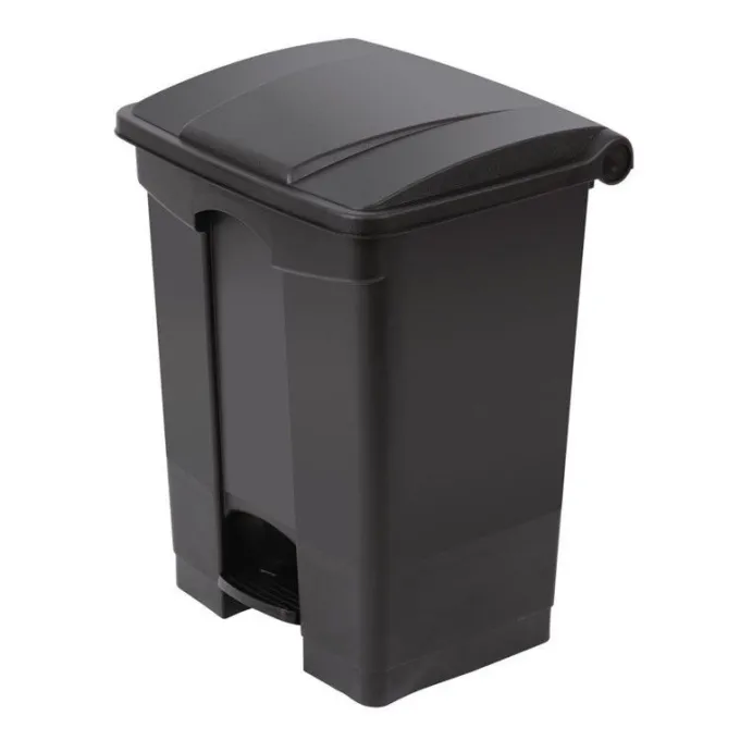 Poubelle de cuisine à pédale 65 litres Noire - Jantex