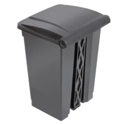Poubelle de Cuisine à Pédale Noire 45 Litres - Jantex