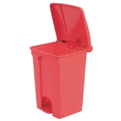 Poubelle de cuisine à pédale rouge 45 L - Jantex