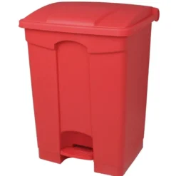 Poubelle de cuisine à pédale rouge 45 L - Jantex
