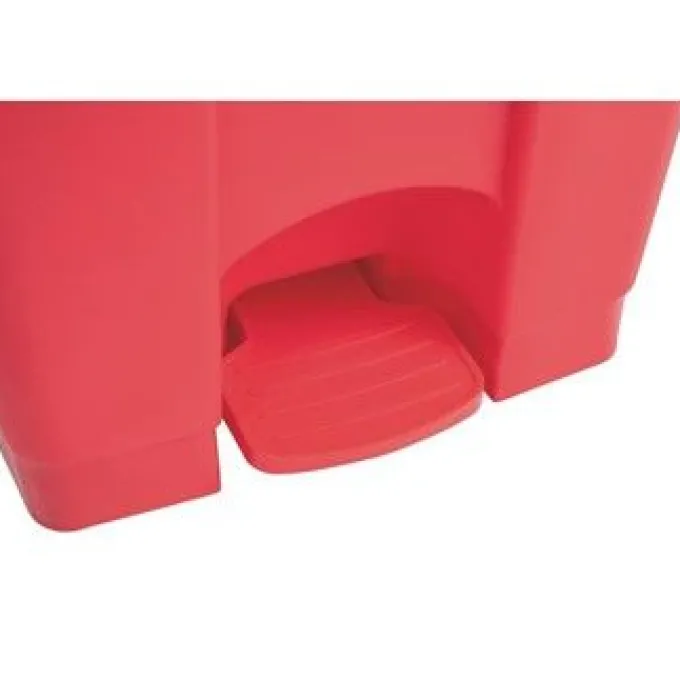 Poubelle de cuisine à pédale rouge 45 L - Jantex