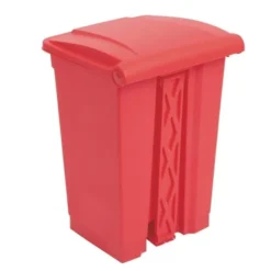 Poubelle de cuisine à pédale rouge 45 L - Jantex