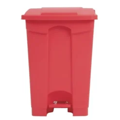 Poubelle de cuisine à pédale rouge 45 L - Jantex