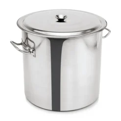 Poubelle en Acier au nickel-chrome 47,5 L H 405 mm Ø 400 mm - Was Germany