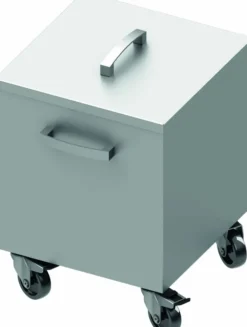 Poubelle En Inox Sur Roues - 40 Litres - Stalgast