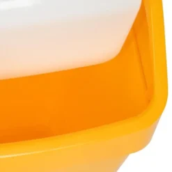 Poubelle jaune à couvercle battant 50 litres - SIR