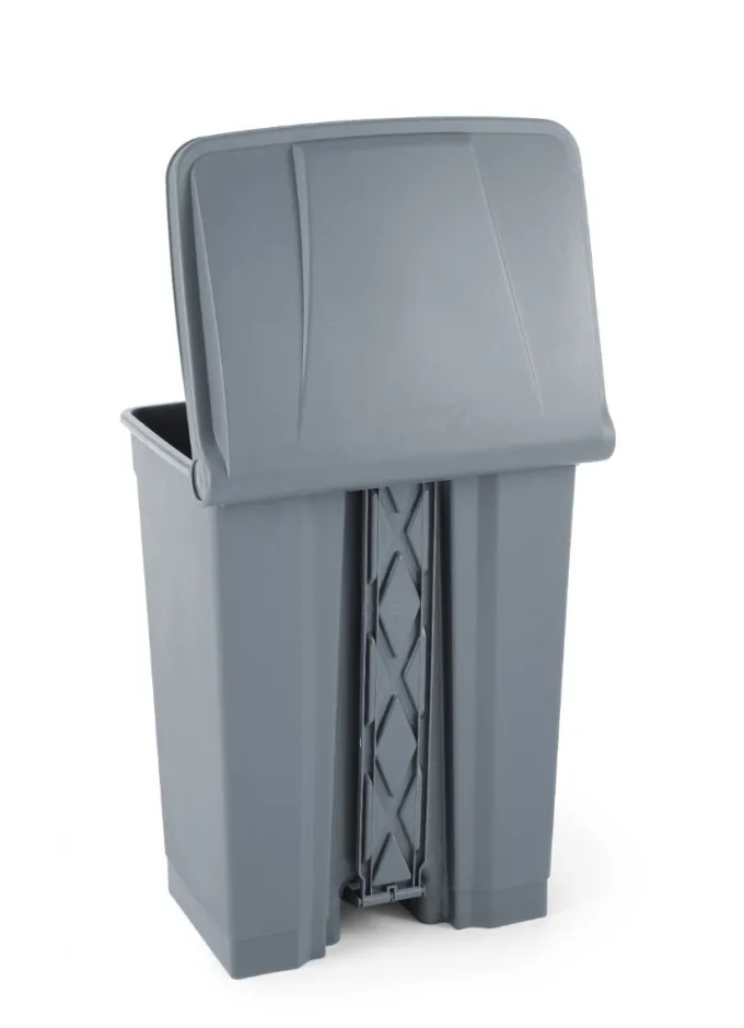 Poubelle à Pédale AmerBox 68L Gris 490x410x(H)660mm - Hendi