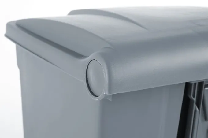 Poubelle à Pédale AmerBox 68L Gris 490x410x(H)660mm - Hendi