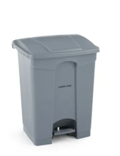Poubelle à Pédale AmerBox 68L Gris 490x410x(H)660mm - Hendi