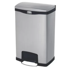 Poubelle à Pédale Frontale Inox Slim Jim Step-On 50L - Rubbermaid