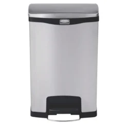 Poubelle à Pédale Frontale Inox Slim Jim Step-On 50L - Rubbermaid
