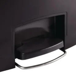 Poubelle à Pédale Frontale Noire 50L Slim - Rubbermaid