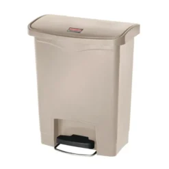 Poubelle à Pédale Frontale Slim Jim Beige 30L - Rubbermaid